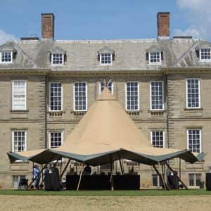 Zweedse tenten feest op locatie