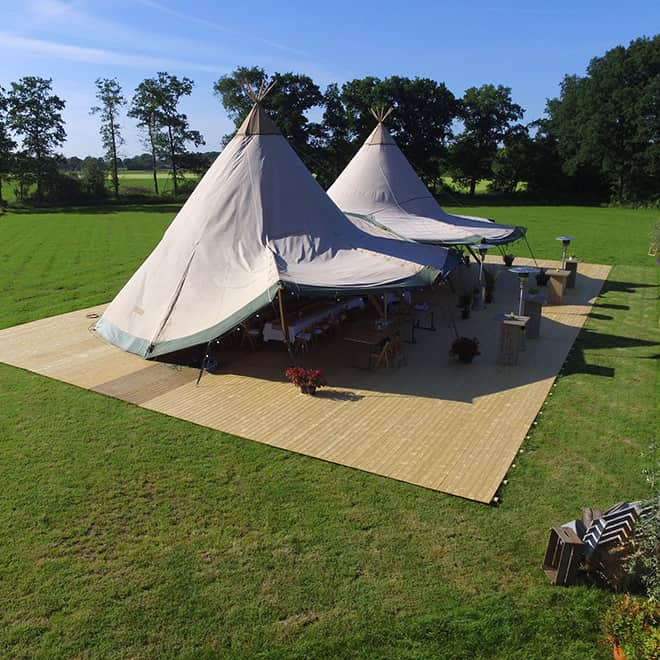 Wat is mogelijk opties in een Nordic tipi tent?