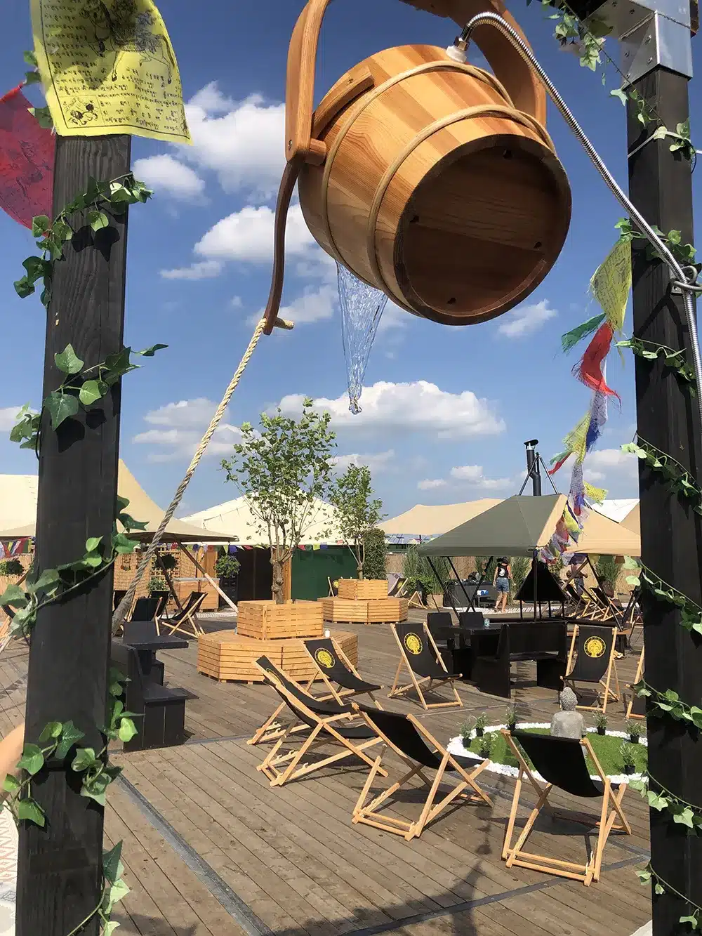 Wellness area festival 1 Stort emmer wellness