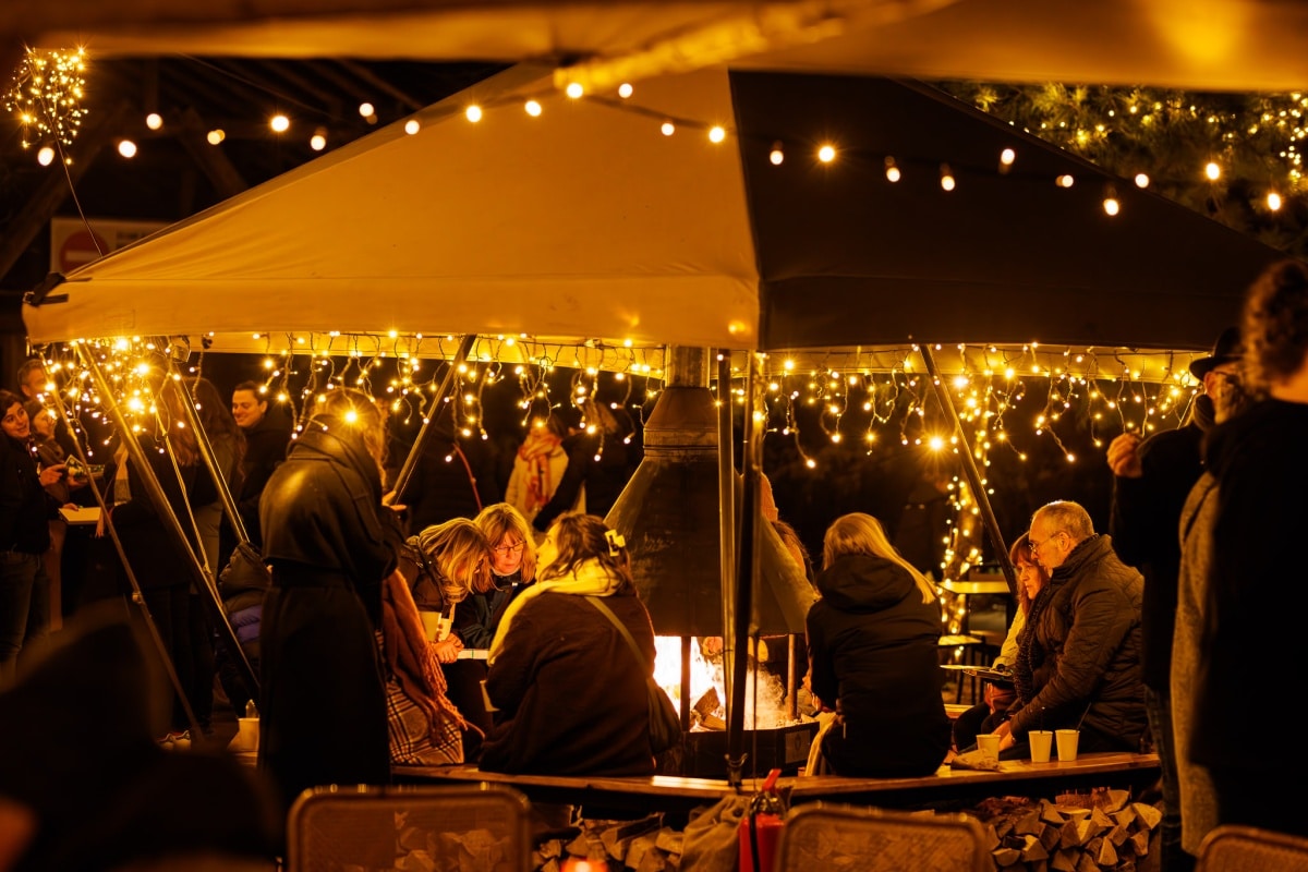 Vuurtent met haard 3 sfeerfoto vuurtent 4