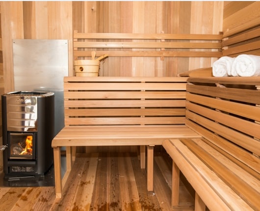 interieur luna sauna