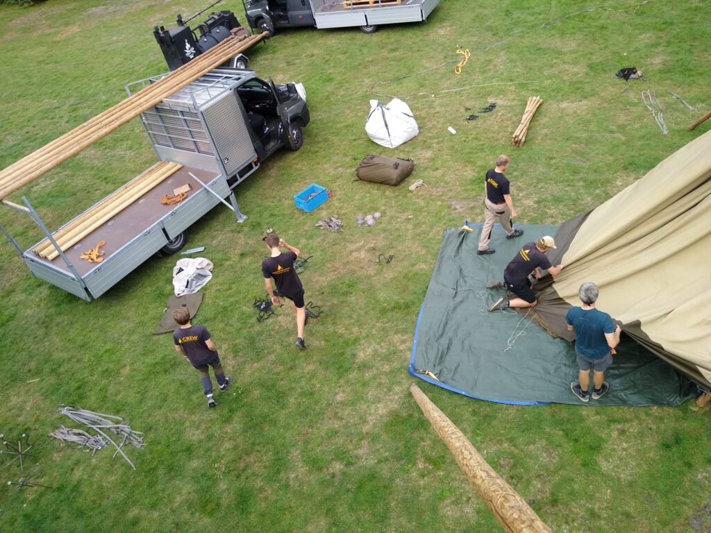 Onze ecologische voetafdruk 12 Duurzame opbouw Nordic Tipi's