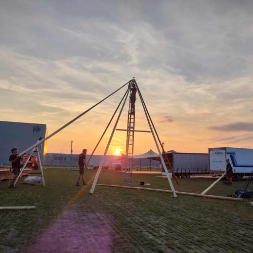 Werken op de zomeravond