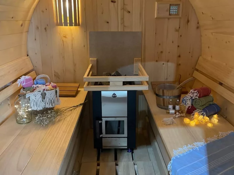 Zweedse tenten - barrelsauna-huren